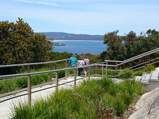 Visitors enjoying the lookout.